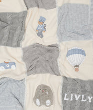 Load image into Gallery viewer, Blue Playroom Knitted Blanket