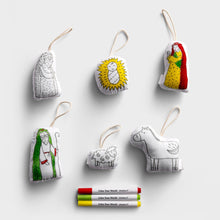 Load image into Gallery viewer, Plush Nativity Color Me Ornament