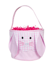 Load image into Gallery viewer, Pink Gingham Bunny Basket