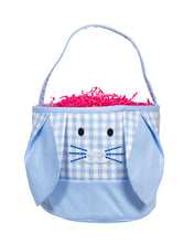 Load image into Gallery viewer, Blue Gingham Bunny Basket