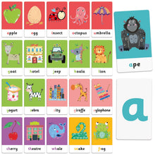 Load image into Gallery viewer, Montessori Flashcards Tactile & Phonics