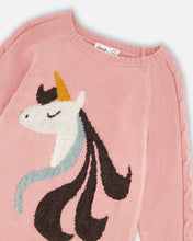 Load image into Gallery viewer, Unicorn Intarsia Knit Dress