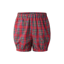 Load image into Gallery viewer, Red Tartan Button-front Dress & Bloomers