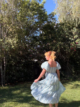 Load image into Gallery viewer, Women's Blue Embroidered Beth Dress