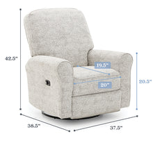 Load image into Gallery viewer, Josey Swivel Glider Recliner (Tilt Headrest Option)