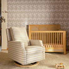 Load image into Gallery viewer, Crewe Tan Gingham Recliner
