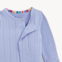 Load image into Gallery viewer, Wisteria Pointelle Magnetic Footie