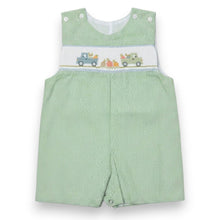 Load image into Gallery viewer, Pumpkin Smocked Shortall
