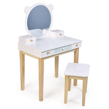 Load image into Gallery viewer, Vanity Table & Stool Set