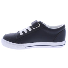 Load image into Gallery viewer, Navy Reese Leather Sneakers