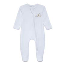 Load image into Gallery viewer, Pink Bunny’s Basket Zip Footie