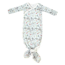 Load image into Gallery viewer, Newborn Knotted Gown - Trout