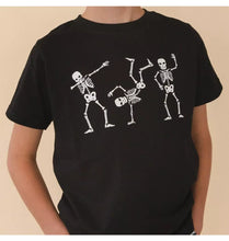 Load image into Gallery viewer, Glow In The Dark Silly Skelly Halloween T-Shirt