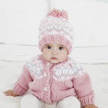 Load image into Gallery viewer, Fairisle Rosy Beanie Hat