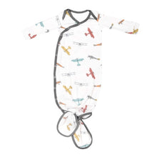 Load image into Gallery viewer, Newborn Knotted Gown - Ace
