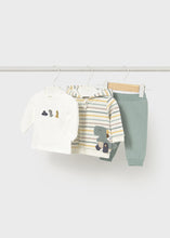 Load image into Gallery viewer, Baby Three Piece Dino Hoodie Set