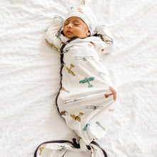 Load image into Gallery viewer, Newborn Knotted Gown - Ace