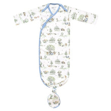 Load image into Gallery viewer, Newborn Knotted Gown - Hundred Acre Wood