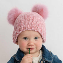 Load image into Gallery viewer, Rosy Chenille Beanie Hat