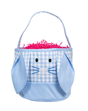Load image into Gallery viewer, Blue Gingham Bunny Basket