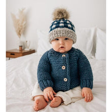 Load image into Gallery viewer, Slate Garter Stitch Cardigan Sweater