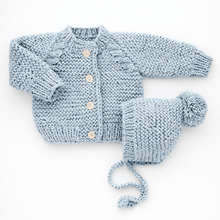 Load image into Gallery viewer, Surf Garter Stitch Cardigan Sweater