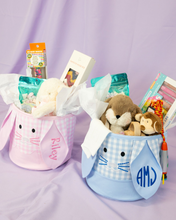Load image into Gallery viewer, Pink Gingham Bunny Basket