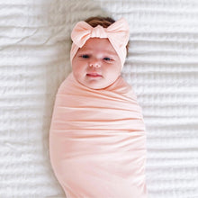 Load image into Gallery viewer, Knit Swaddle Blanket - Blush