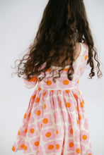 Load image into Gallery viewer, 3/4 Sleeve Twirl Dress in Pink Flower Power
