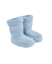 Load image into Gallery viewer, Blanket &amp; Bootie Gift Set - Pastel Blue
