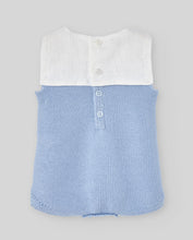 Load image into Gallery viewer, Blue Alegra Cotton Romper
