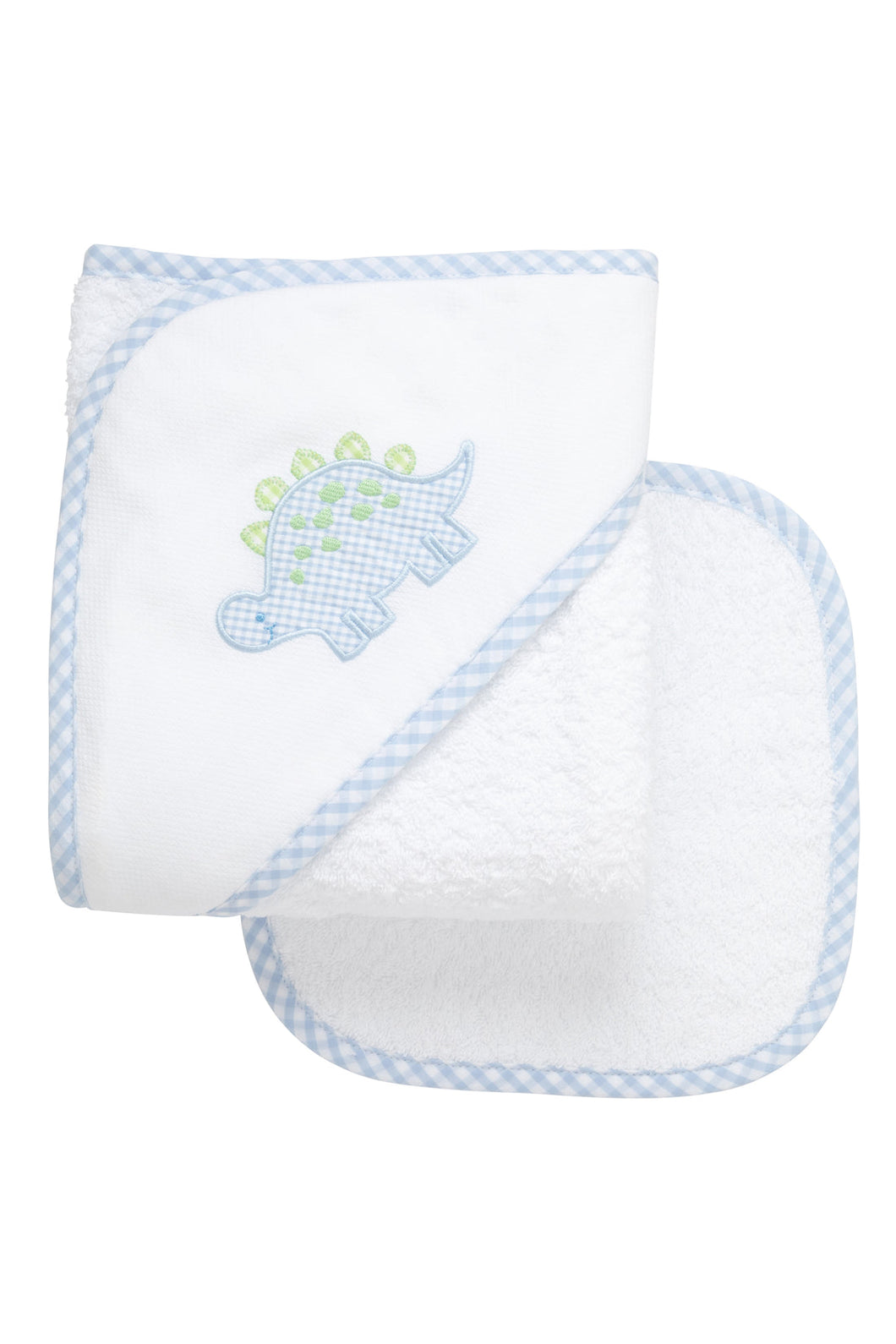 Blue Dino Hooded Towel