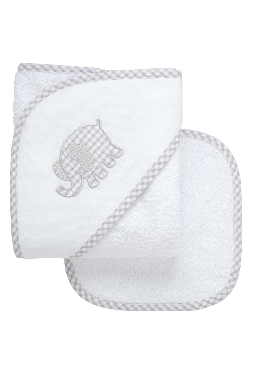 Gray Elephant Hooded Towel
