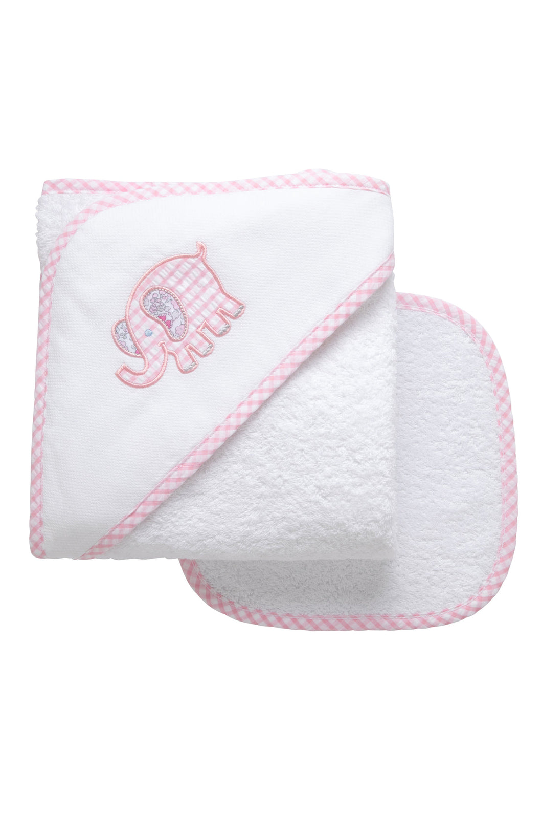 Pink Elephant Hooded Towel