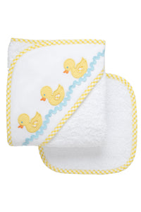 Yellow Duck Hooded Towel