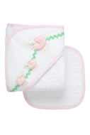 Pink Lamb Hooded Towel