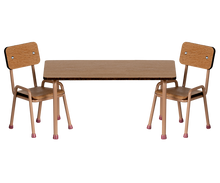 Load image into Gallery viewer, Maileg Table And Chair Set, Mouse-Dark Powder
