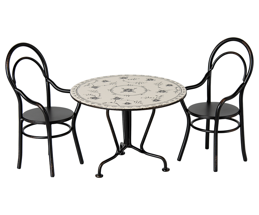 Miniature Dining Table Set w/ 2 Chairs
