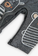 Load image into Gallery viewer, Charcoal Knit Overall Set
