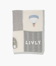 Load image into Gallery viewer, Blue Playroom Knitted Blanket
