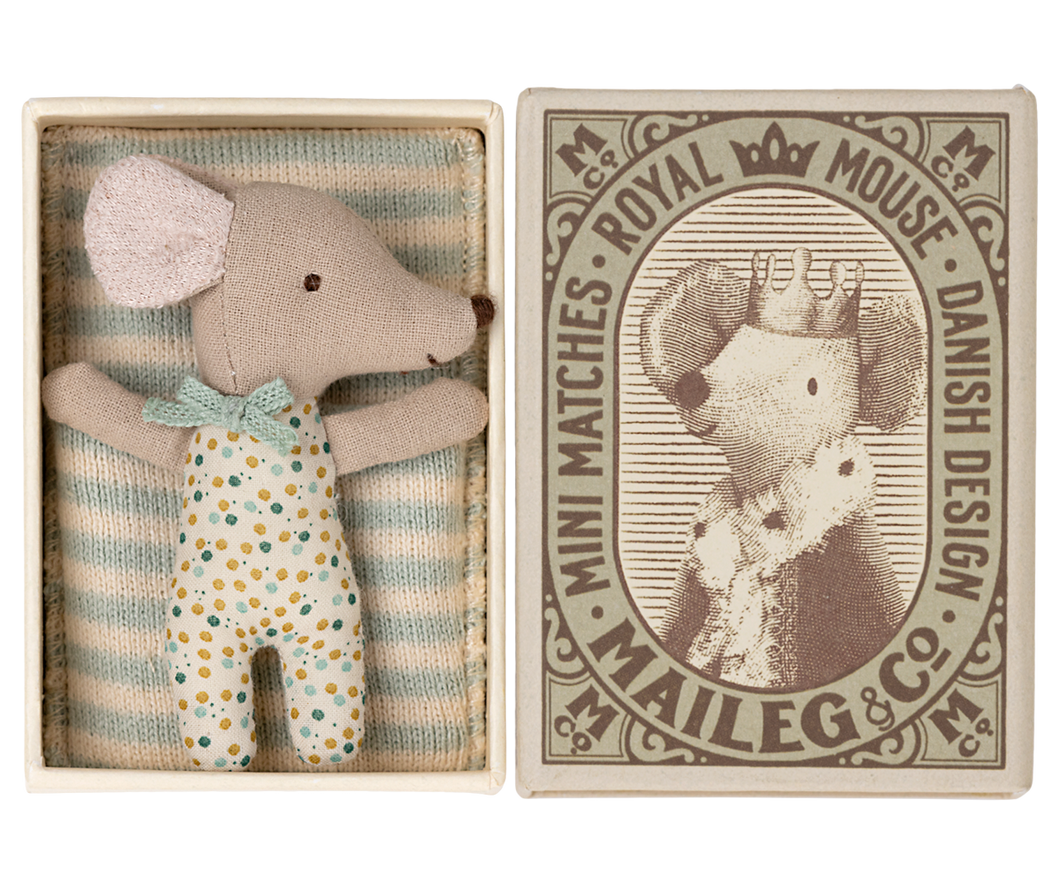 Sleepy Wakey, Baby Mouse - Blue