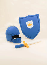 Load image into Gallery viewer, Quilted Knight Set -Sword, Shield and Helmet
