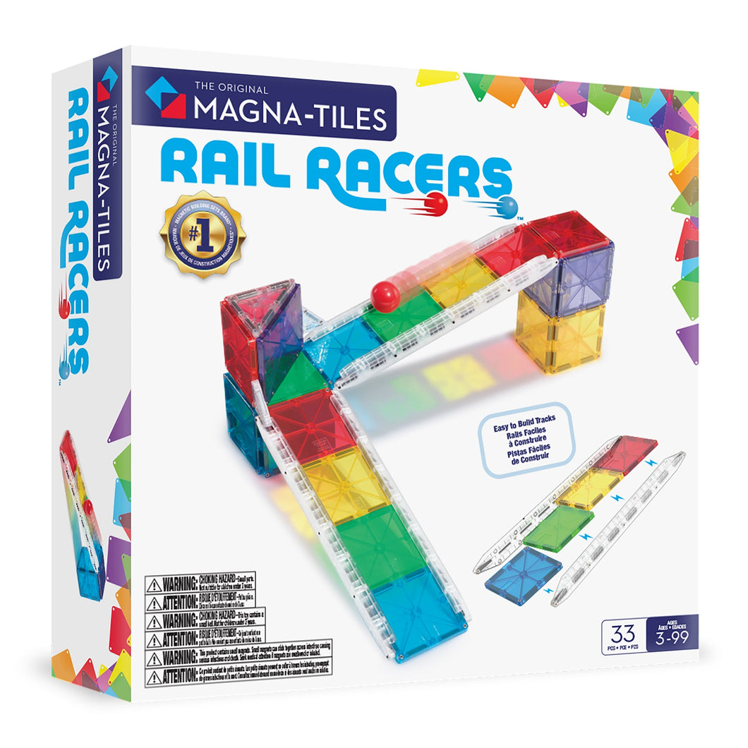 Magna-tiles Rail Racers 33 pc