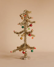 Load image into Gallery viewer, Christmas Tree, Mini,  Gold with Red &amp; Green
