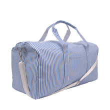 Load image into Gallery viewer, Pimlico Stripe Weekender Duffel - Chambray
