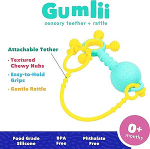 Gumlii Sensory Teether and Rattle