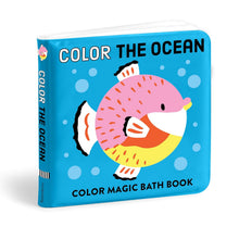 Load image into Gallery viewer, Mudpuppy Color The Ocean Magic Bath Book
