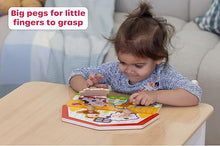 Load image into Gallery viewer, Wooden Farm Peg Puzzle
