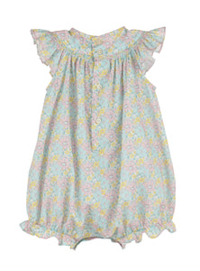 Festival Pink Floral Smocked Bubble