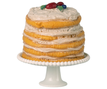 Load image into Gallery viewer, Maileg Party Cake &amp; Stand, Mouse- Off White
